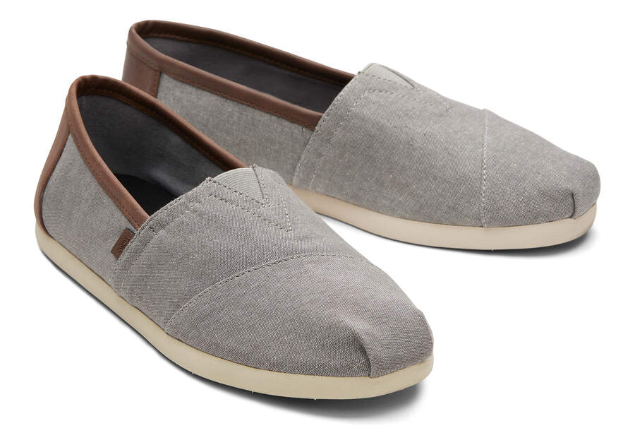 Grey Toms Alpargata Synthetic Trim Australia Sale | AU719-670