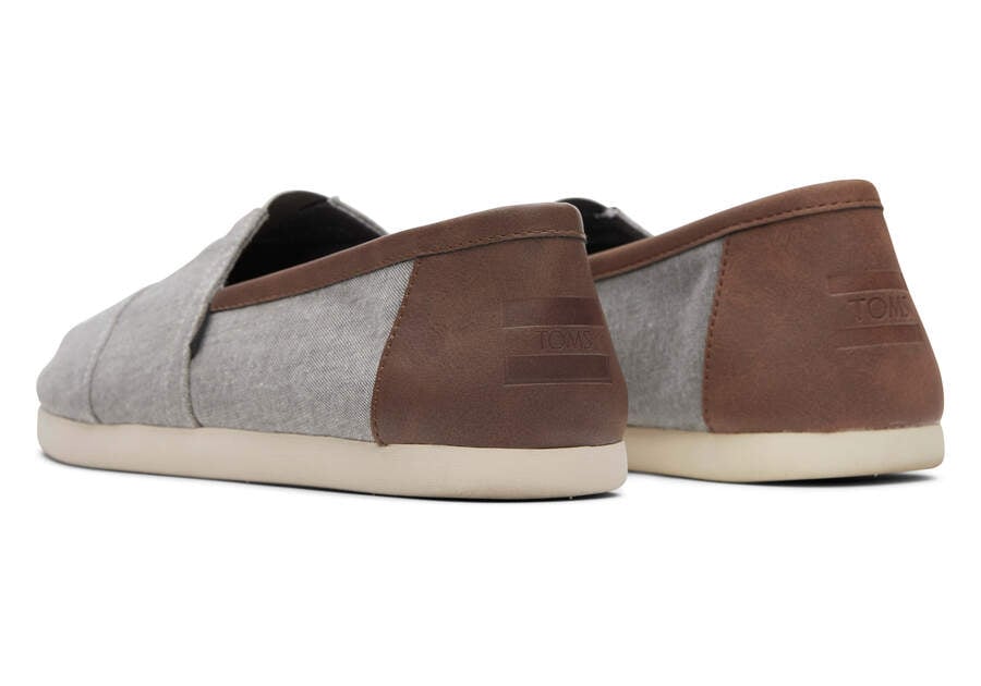 Grey Toms Alpargata Synthetic Trim Australia Sale | AU719-670