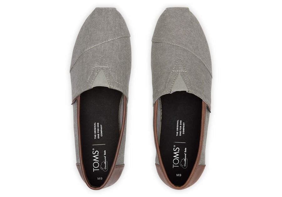 Grey Toms Alpargata Synthetic Trim Australia Sale | AU719-670