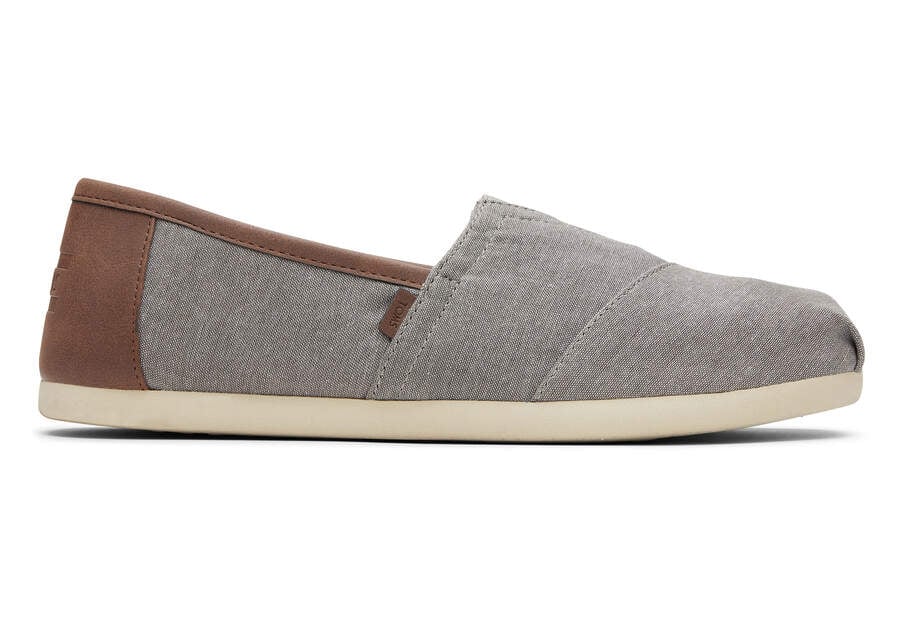 Grey Toms Alpargata Synthetic Trim Australia Sale | AU719-670