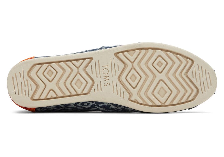 Ikat Navy Toms Alpargata Ikat Diamonds Australia Sale | AU572-734