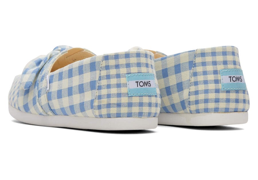 Island Blue Gingham Toms Alpargata Gingham Australia Sale | AU322-252