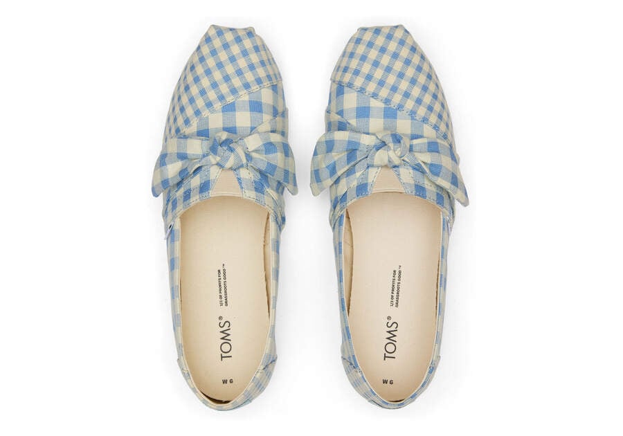 Island Blue Gingham Toms Alpargata Gingham Australia Sale | AU322-252