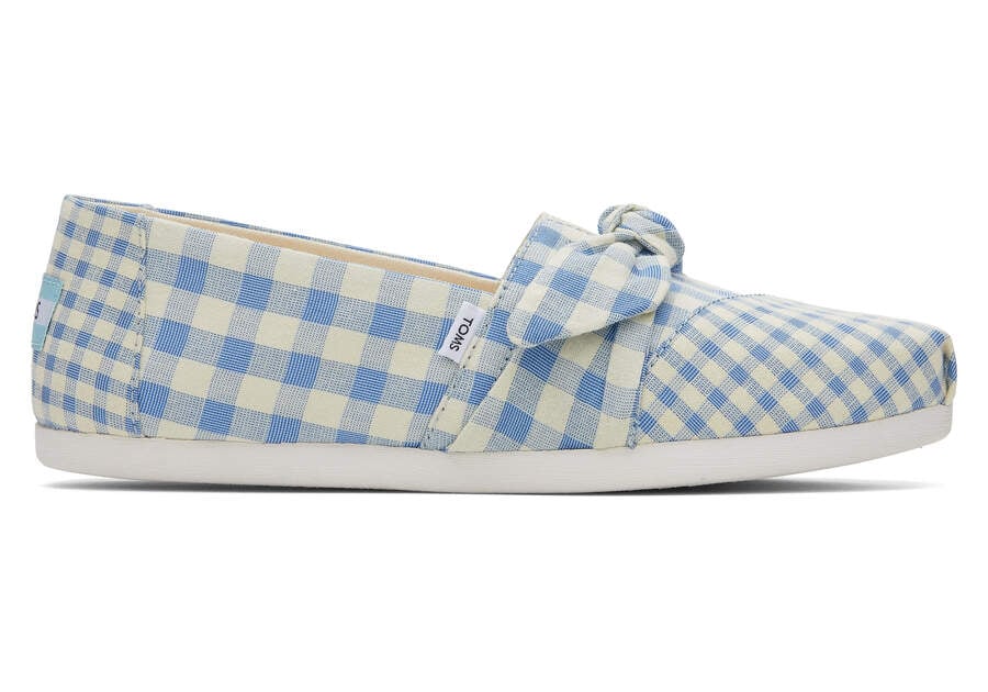 Island Blue Gingham Toms Alpargata Gingham Australia Sale | AU322-252