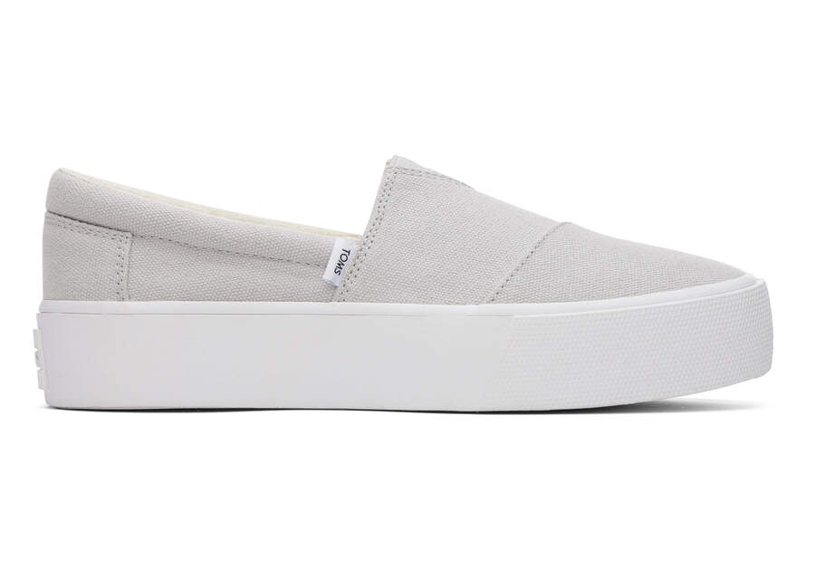 Lunar Grey Toms Fenix Platform Australia Sale | AU395-464