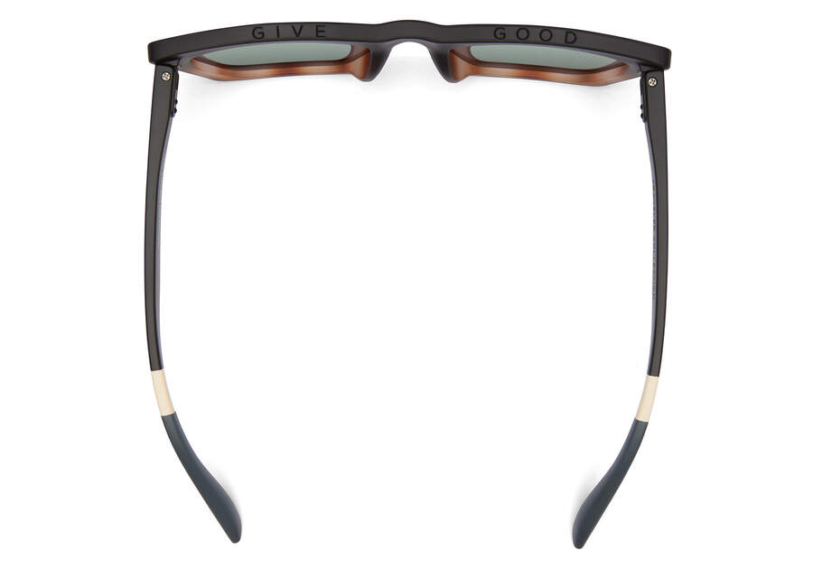 Matte Black Honey Tortoise Fade- Green Grey Toms Sahara Australia Sale | AU720-911