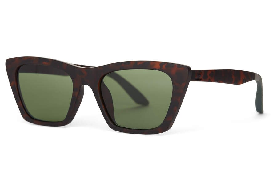 Matte Blonde Tortoise- Bottle Green Toms Sahara Australia Sale | AU455-139