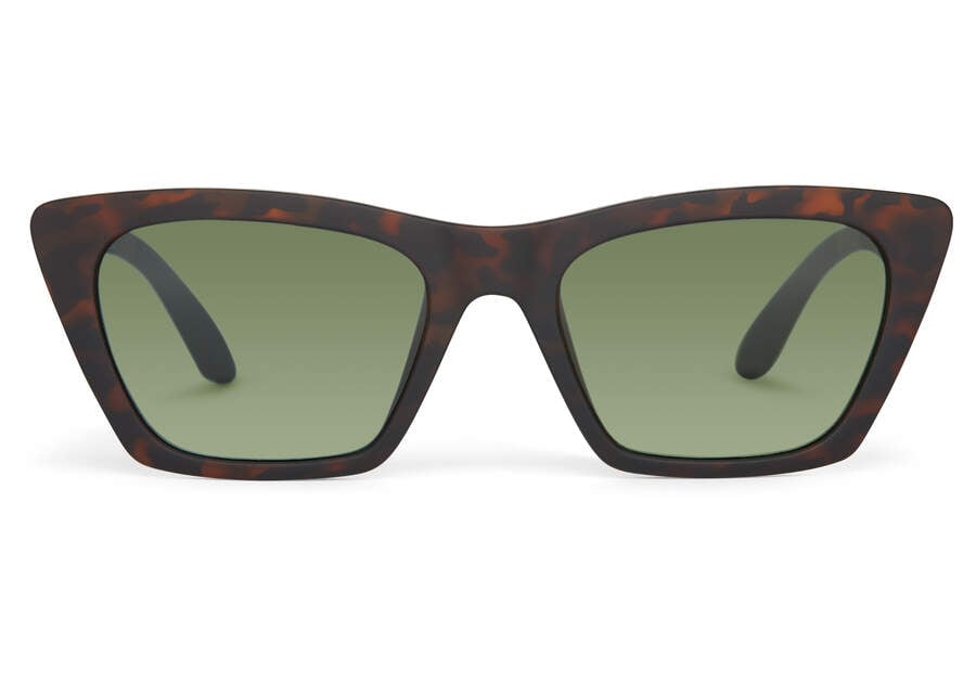 Matte Blonde Tortoise- Bottle Green Toms Sahara Australia Sale | AU455-139