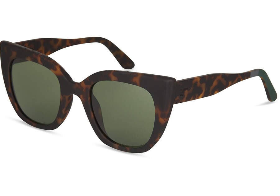 Matte Blonde Tortoise- Bottle Green Toms Sydney Australia Sale | AU610-017