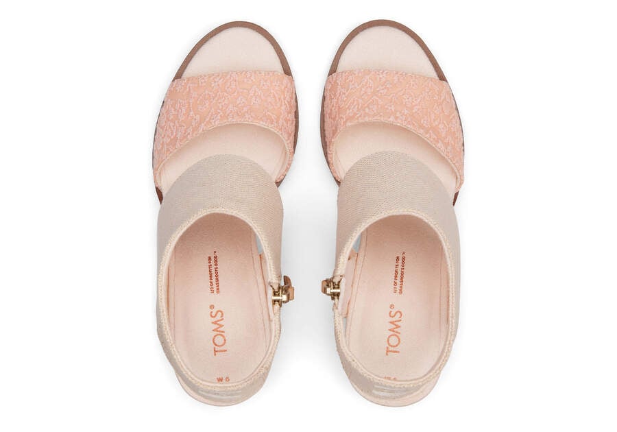 Metallic Dusty Peach Toms Majorca Cutout Sandal Sandals Australia Sale | AU402-984