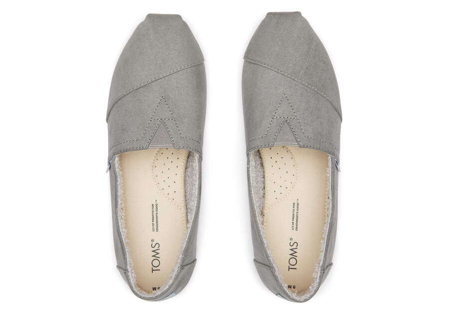 Microfiber Grey Toms Alpargata REPREVE® Australia Sale | AU327-234