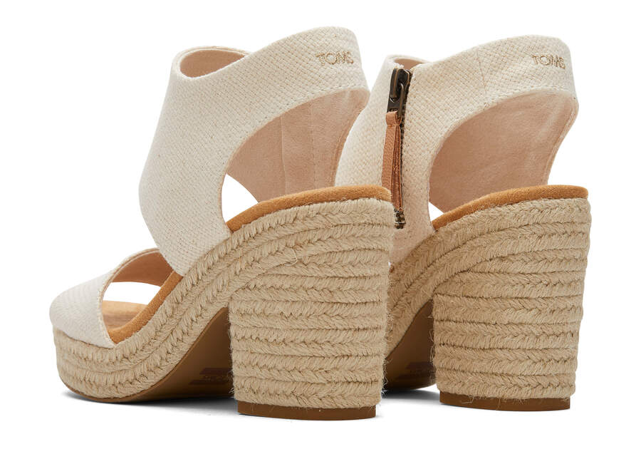 Natural Basket Weave Toms Majorca Rope Platform Sandal Sandals Australia Sale | AU692-199