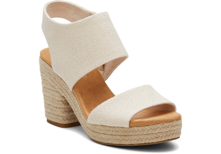 Natural Basket Weave Toms Majorca Rope Platform Sandal Sandals Australia Sale | AU692-199