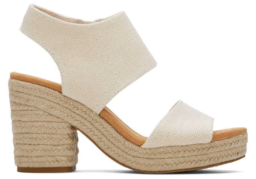 Natural Basket Weave Toms Majorca Rope Platform Sandal Sandals Australia Sale | AU692-199