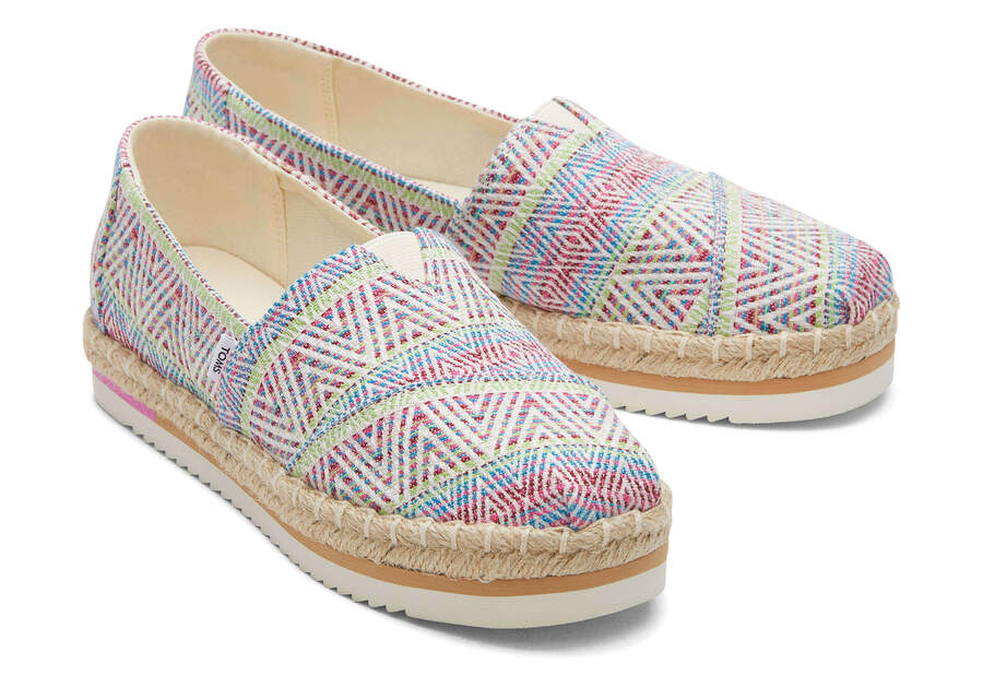 Natural Diamond Global Woven Toms Alpargata Rope Platform Australia Sale | AU924-032