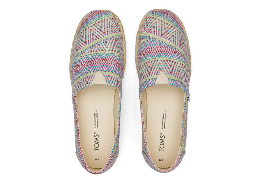 Natural Diamond Global Woven Toms Alpargata Rope Platform Australia Sale | AU924-032