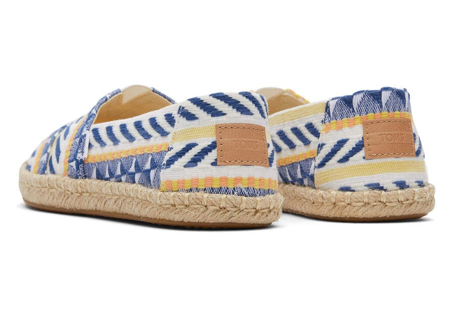 Natural Global Jacquard Toms Alpargata Global Jaquard Rope Espadrille Australia Sale | AU649-247