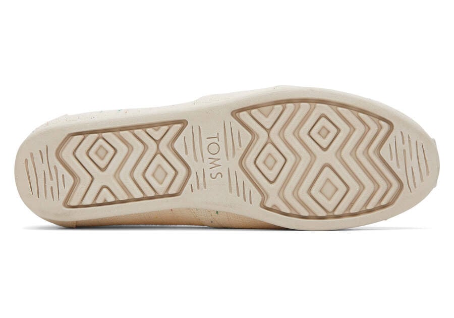 Natural Speckled Slub Toms Alpargata Speckled Recycled Cotton Australia Sale | AU048-673