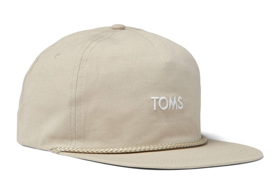 Natural Toms Cotton Canvas Hat Australia Sale | AU081-937