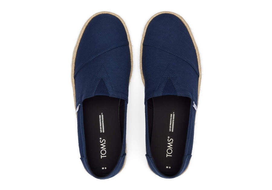 Navy Toms Alpargata Rope 2.0 Australia Sale | AU561-836