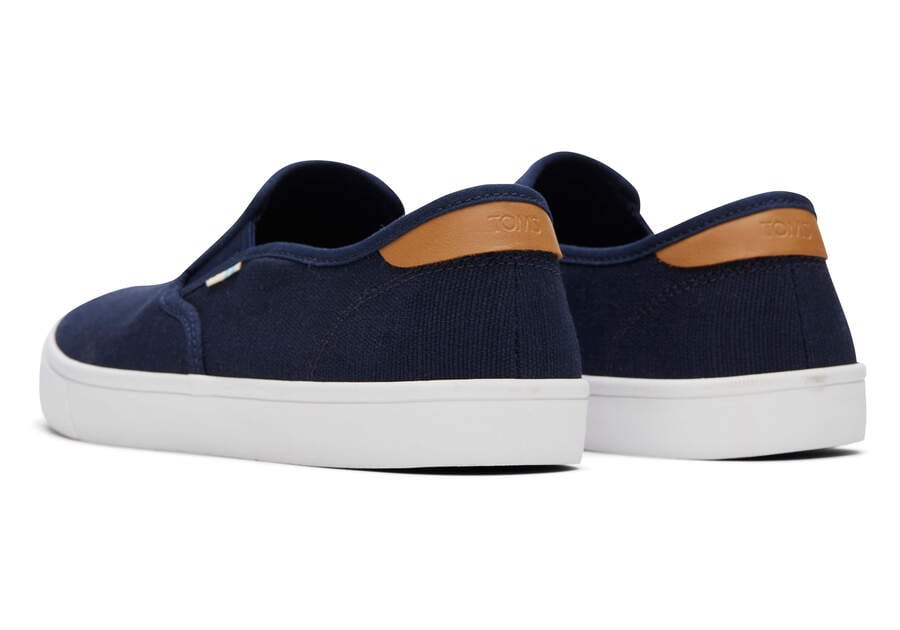 Navy Toms Baja Slip On Australia Sale | AU166-801