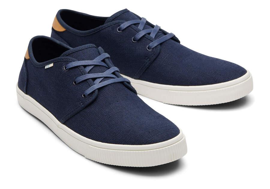 Navy Toms Carlo Sneaker Australia Sale | AU552-826