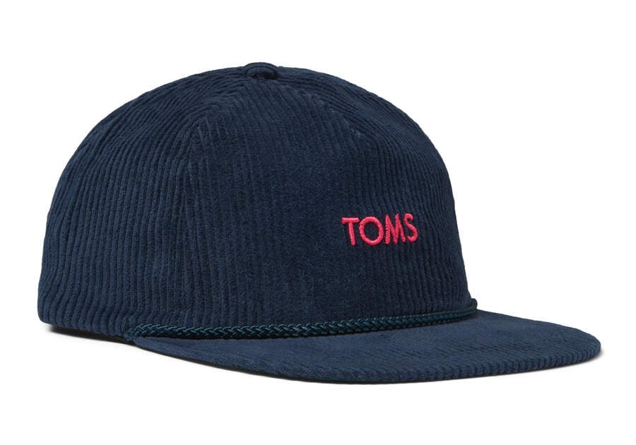 Navy Toms Corduroy Hat Australia Sale | AU325-100