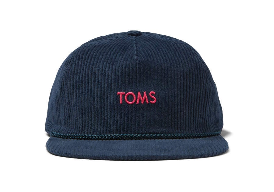 Navy Toms Corduroy Hat Australia Sale | AU325-100