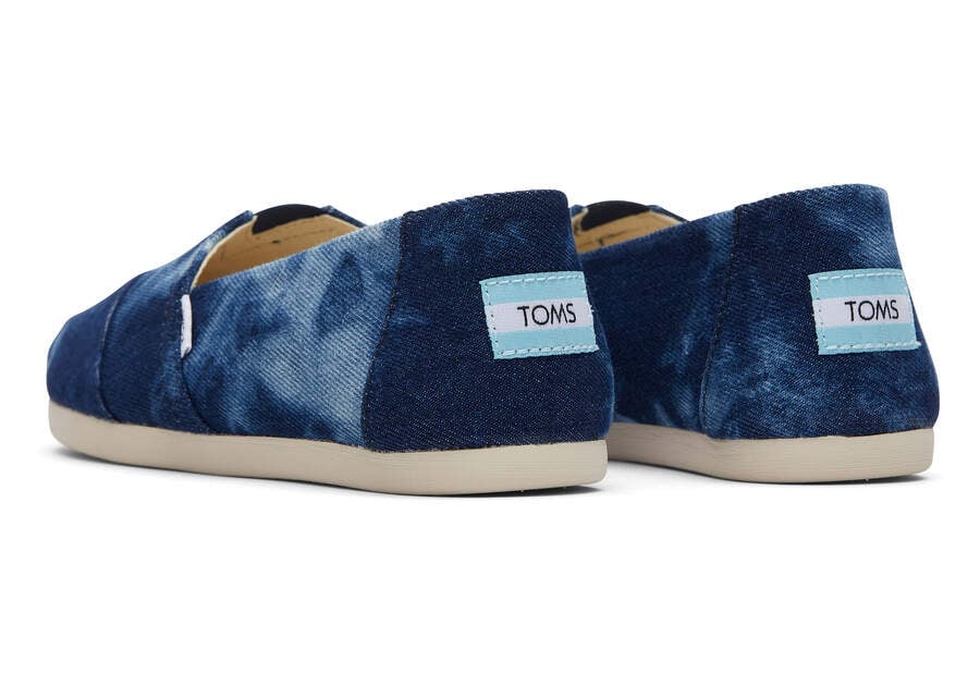 Navy Washed Denim Toms Alpargata Washed Denim Australia Sale | AU509-854