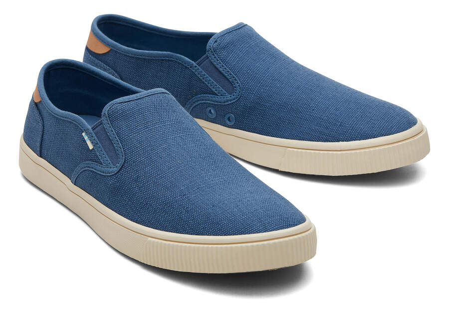 Ocean Blue Toms Baja Slip On Australia Sale | AU186-664