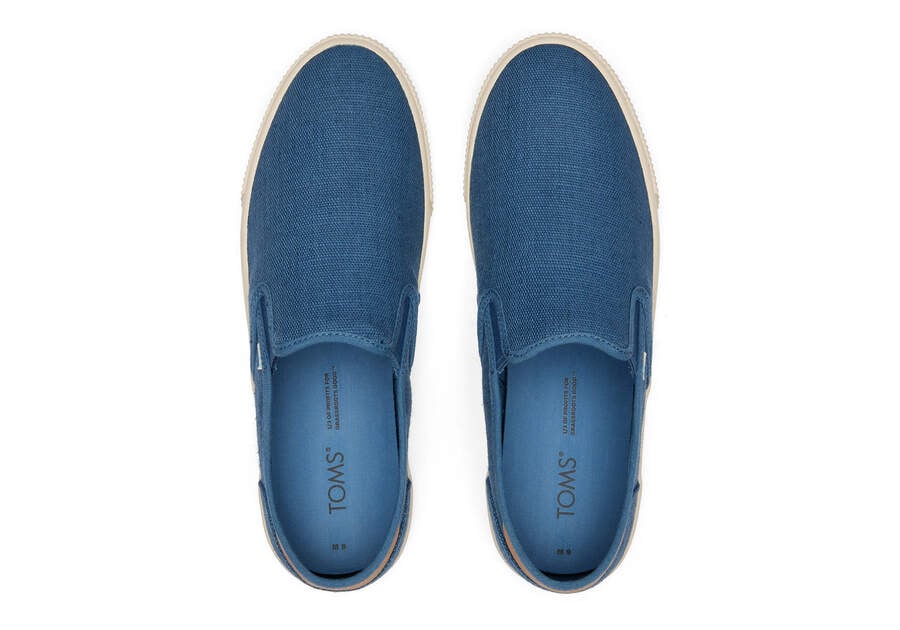 Ocean Blue Toms Baja Slip On Australia Sale | AU186-664