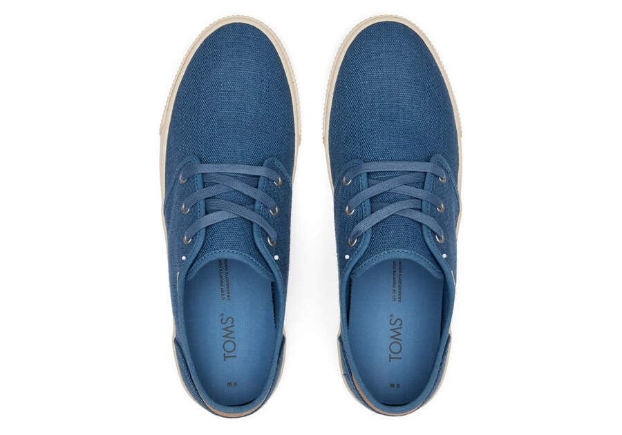 Ocean Blue Toms Carlo Sneaker Australia Sale | AU590-241