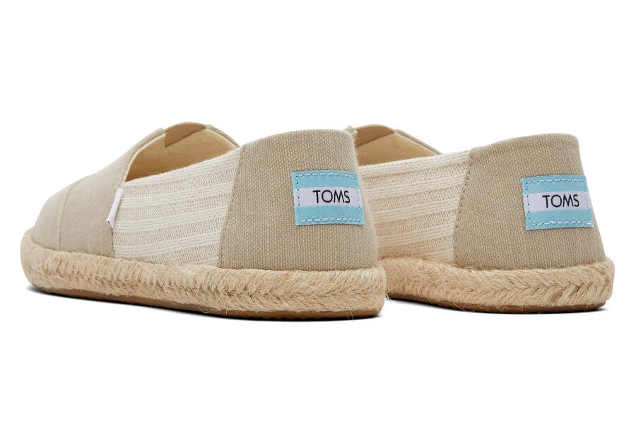 Oxford Tan Toms Alpargata Recycled Cotton Rope Espadrille Australia Sale | AU639-355