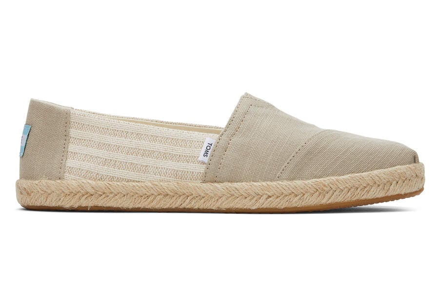 Oxford Tan Toms Alpargata Recycled Cotton Rope Espadrille Australia Sale | AU639-355