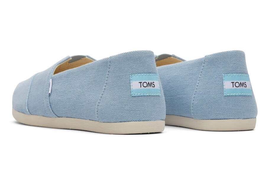 Pastel Blue Toms Alpargata Washed Denim Australia Sale | AU694-399