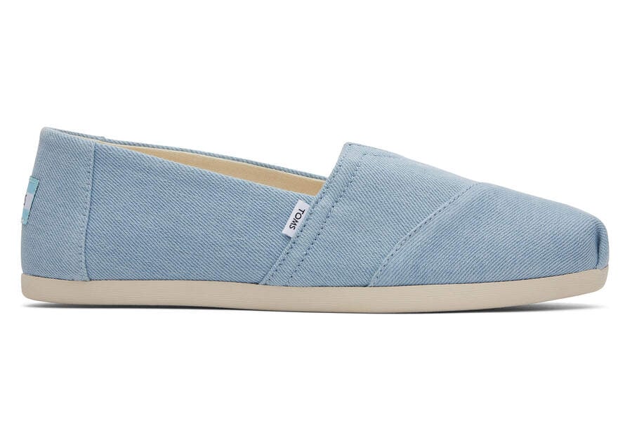 Pastel Blue Toms Alpargata Washed Denim Australia Sale | AU694-399