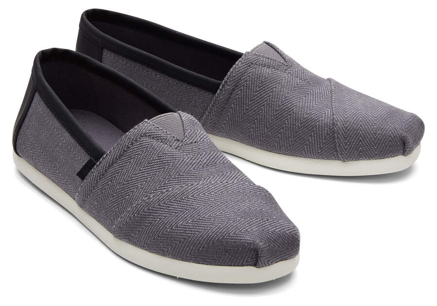 Pavement Grey Toms Alpargata Synthetic Trim Australia Sale | AU739-209