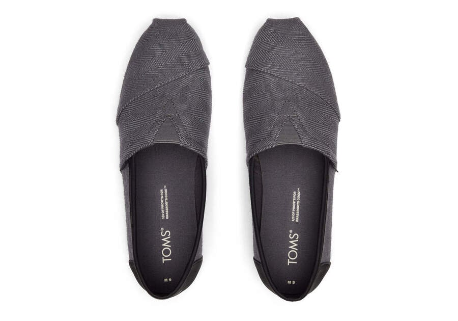 Pavement Grey Toms Alpargata Synthetic Trim Australia Sale | AU739-209