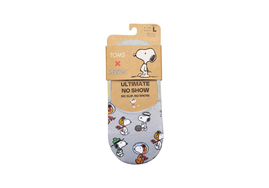 Peanuts Multi Toms X Peanuts® Ultimate No Show 3 Pack Socks Australia Sale | AU217-138