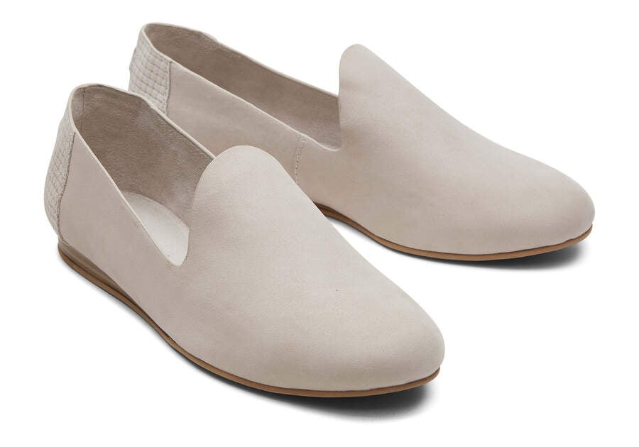 Pebble Grey Toms Darcy Flat Flat Shoes Australia Sale | AU510-872