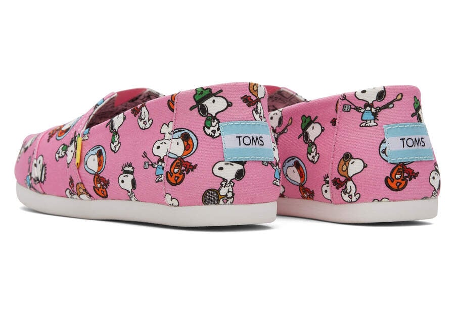 Pink Snoopy Print Toms X Peanuts® Alpargata Australia Sale | AU800-618