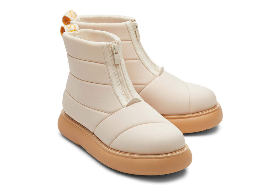 Puffer Beige Toms Mallow Boot REPREVE® Boots Australia Sale | AU780-849