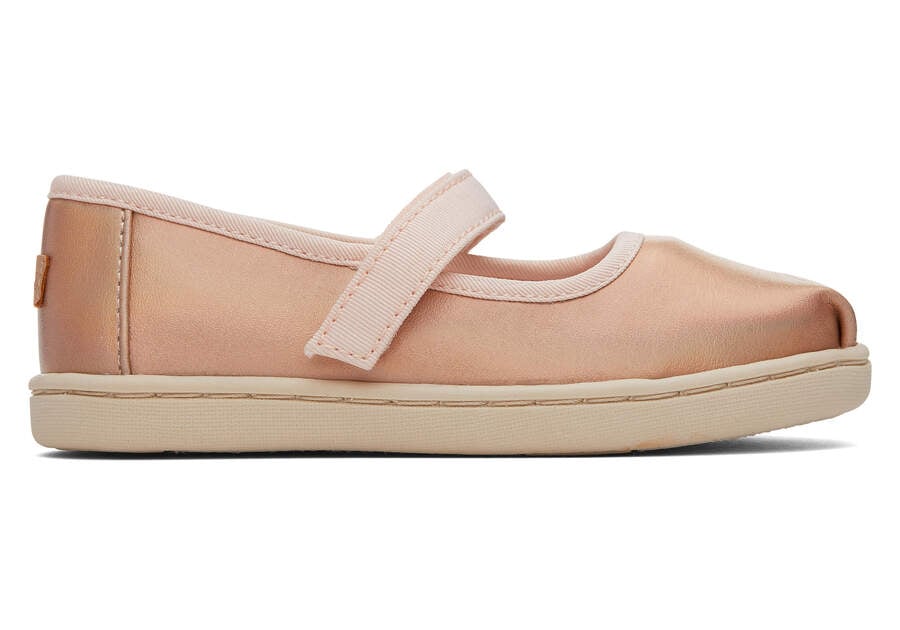 Rose Gold Toms Tiny Mary Jane Metallic Australia Sale | AU433-596