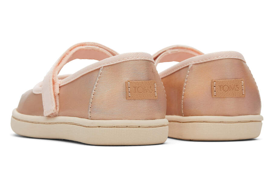 Rose Gold Toms Tiny Mary Jane Metallic Australia Sale | AU433-596