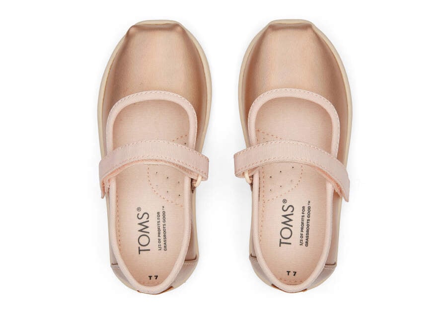 Rose Gold Toms Tiny Mary Jane Metallic Australia Sale | AU433-596