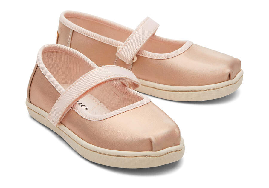 Rose Gold Toms Tiny Mary Jane Metallic Australia Sale | AU433-596