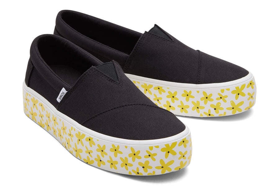 Sun Daisies Toms Fenix Platform Australia Sale | AU784-115