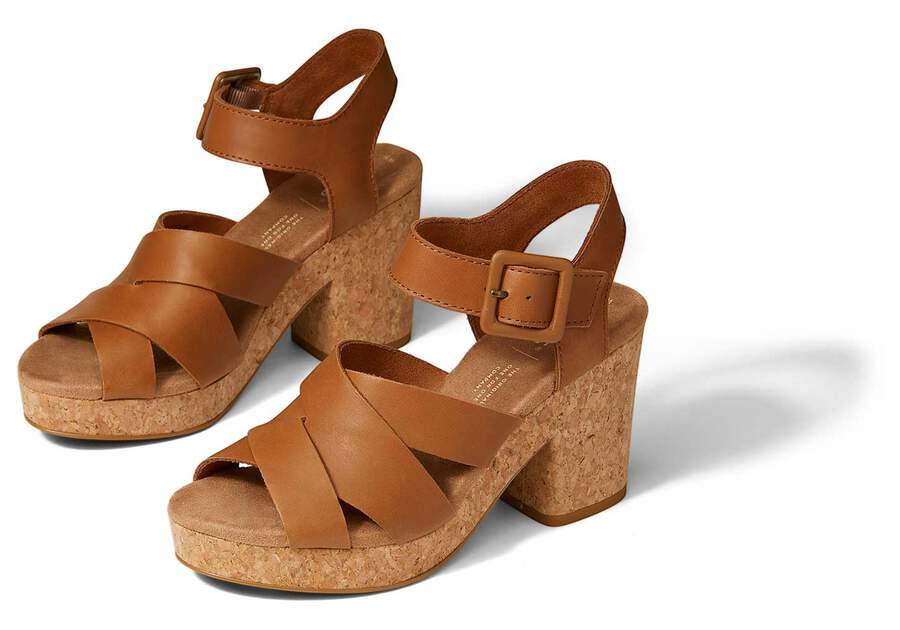 Tan Toms Ava Sandal Sandals Australia Sale | AU251-248