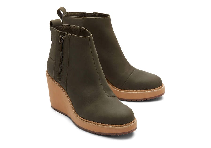 Tarmac Olive Toms Raven Boot Boots Australia Sale | AU095-349