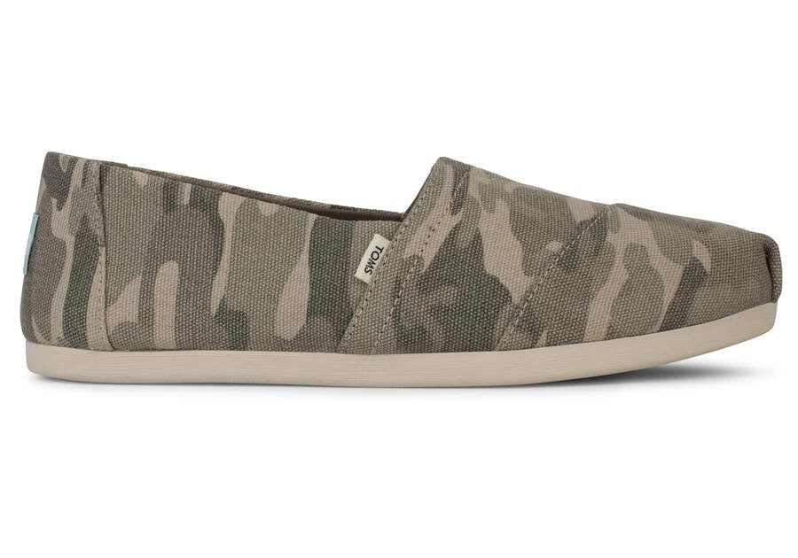 Taupe Grey Toms Alpargata Camo Australia Sale | AU472-035